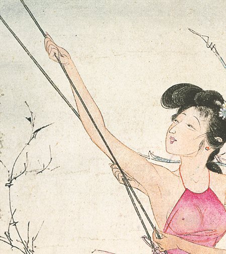 海宁-胡也佛的仕女画和最知名的金瓶梅秘戏图